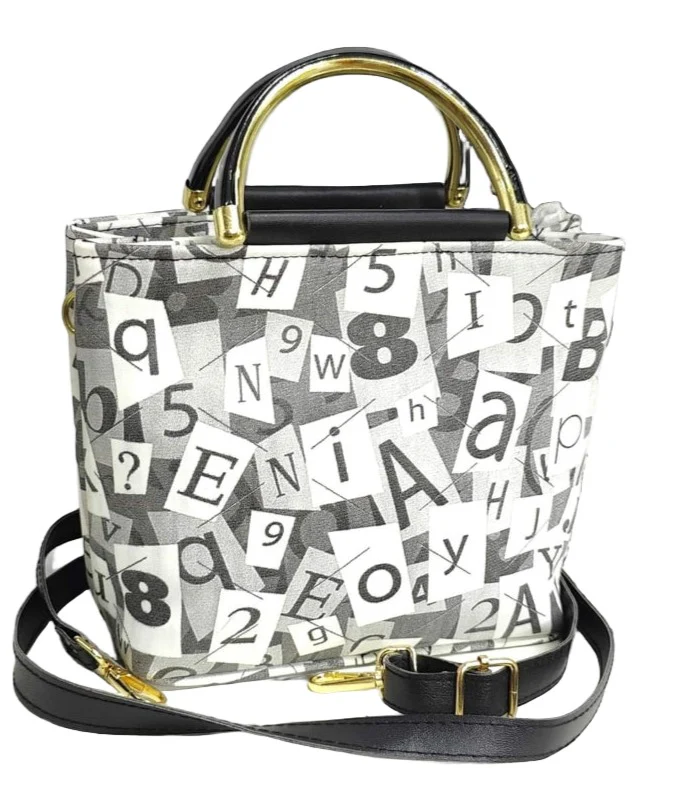 Dual Zipper Shoulder Bag