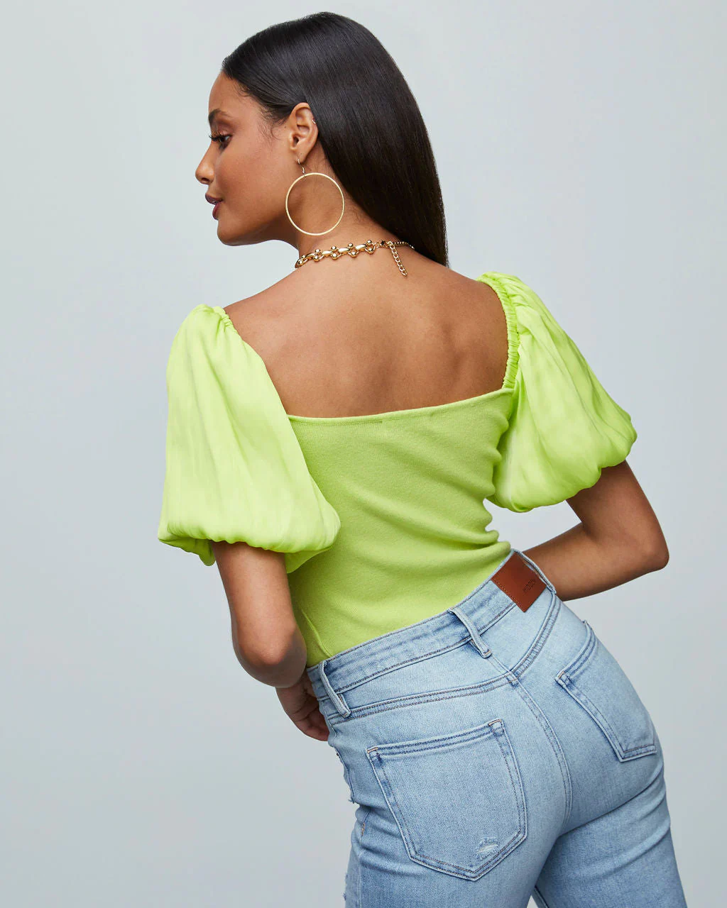 Candice Puff Sleeve Crop Top