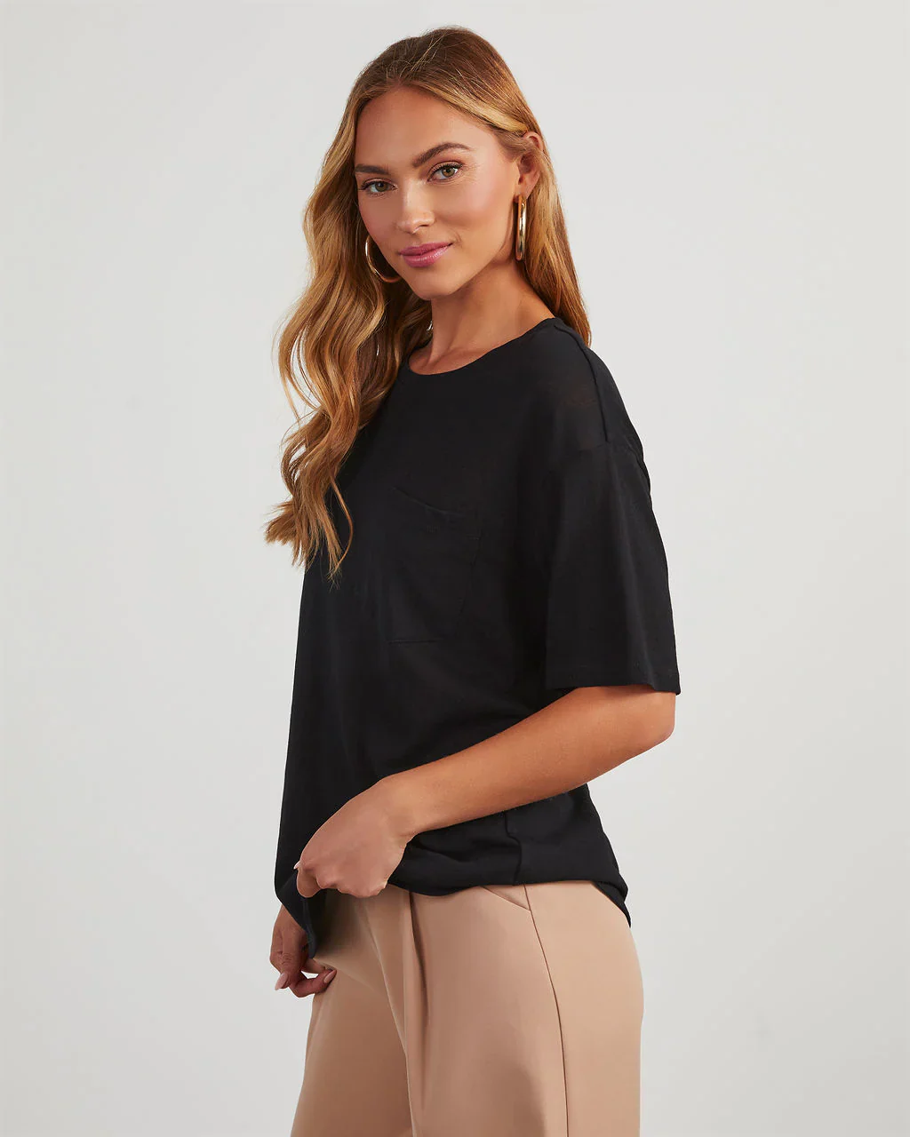 Magnolia Cotton Blend Pocket Tee