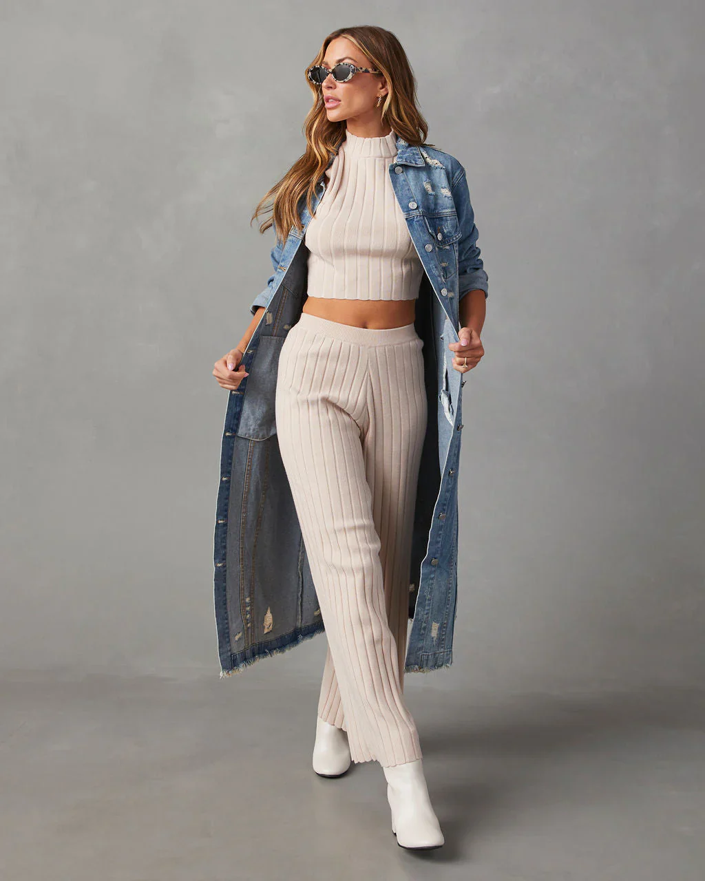 Madelaine Crew Neck Sleeveless Top