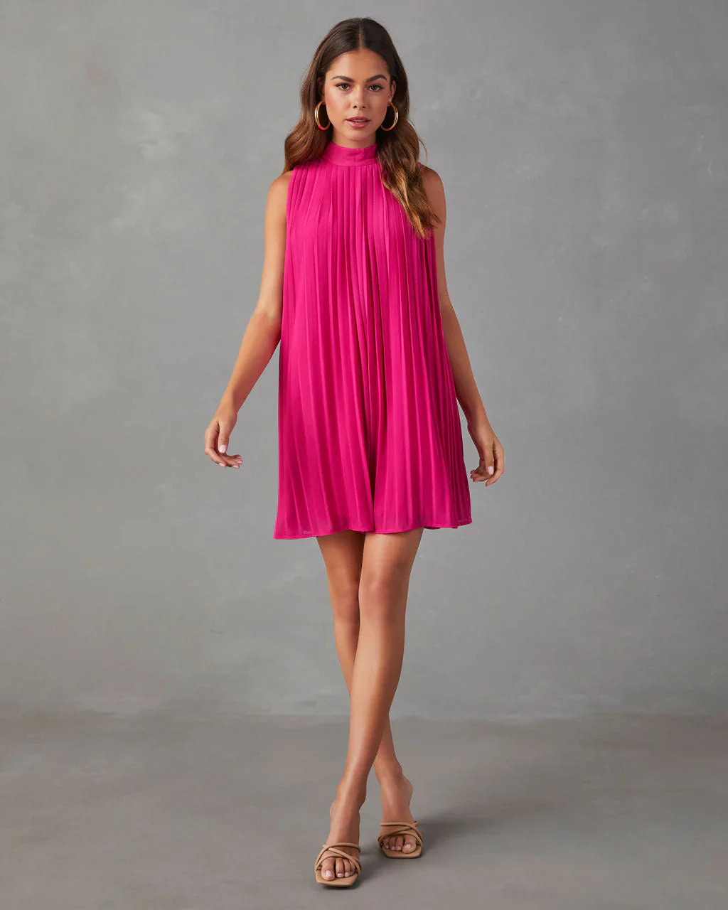 Somerset Pleated Sleeveless Romper