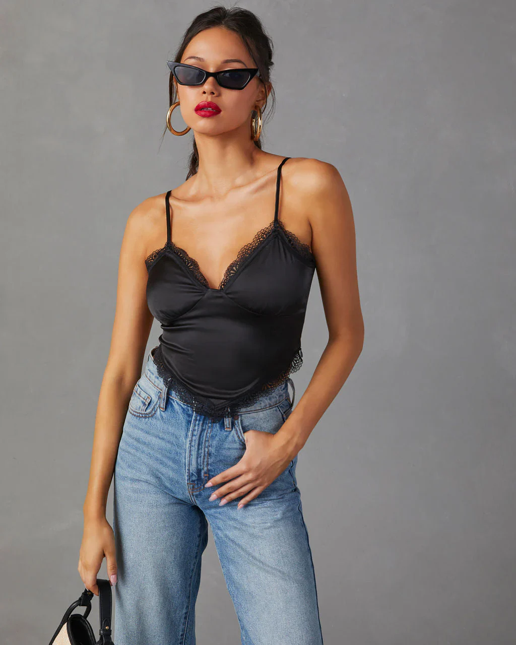 First Impression Satin Sleeveless Top