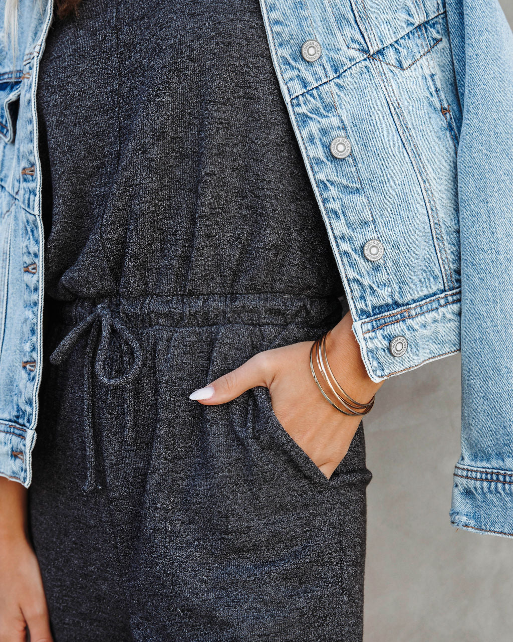 Kathleen Pocketed Drawstring Jumpsuit