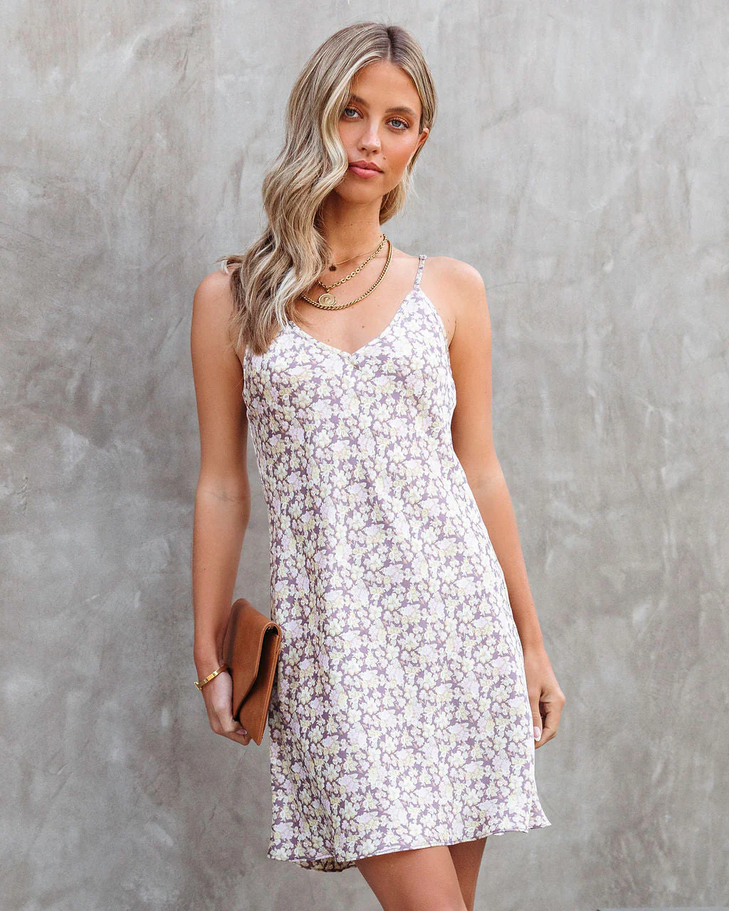 Like Wildflowers Satin Slip Dress