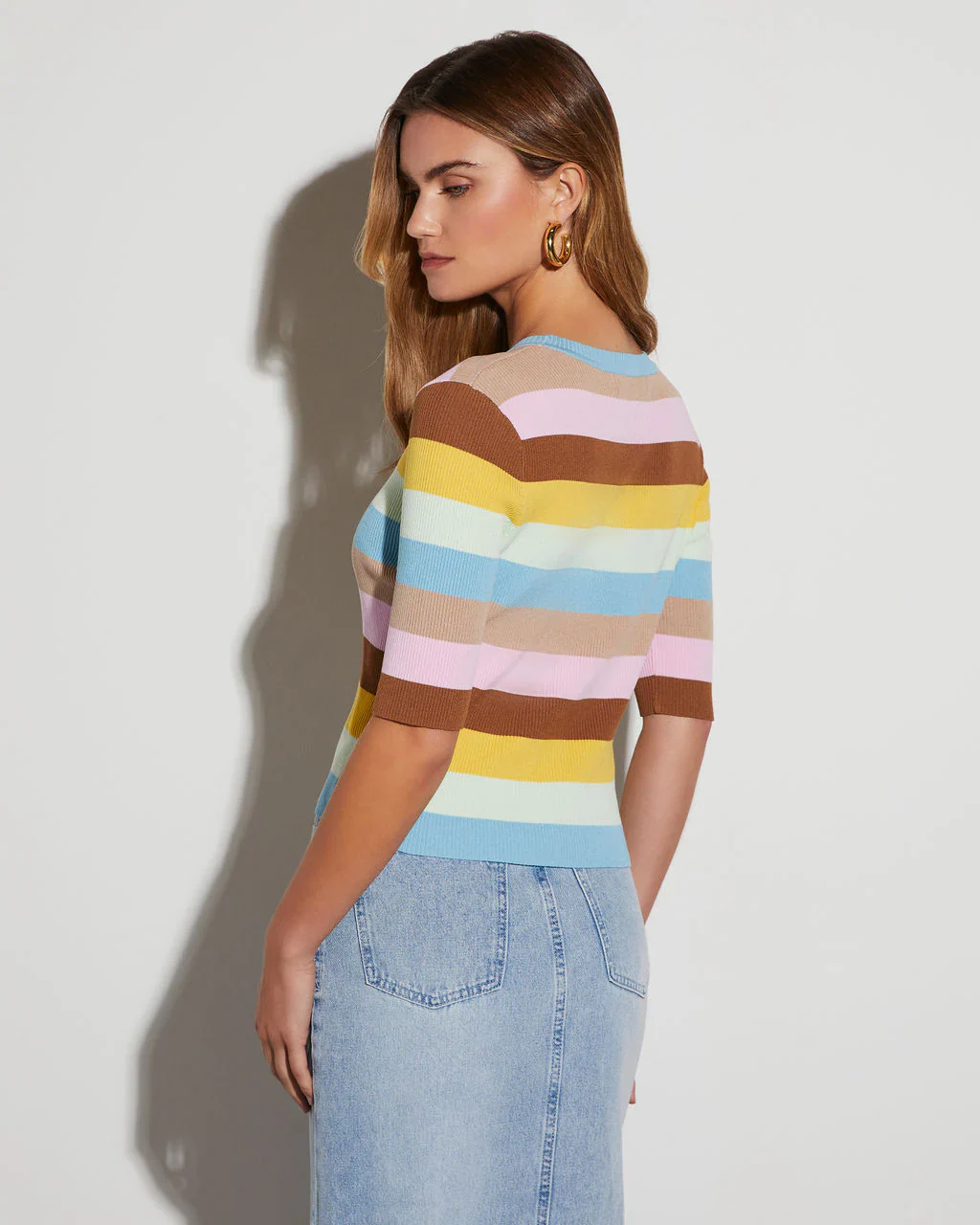 Neapolitan Striped Knit Top