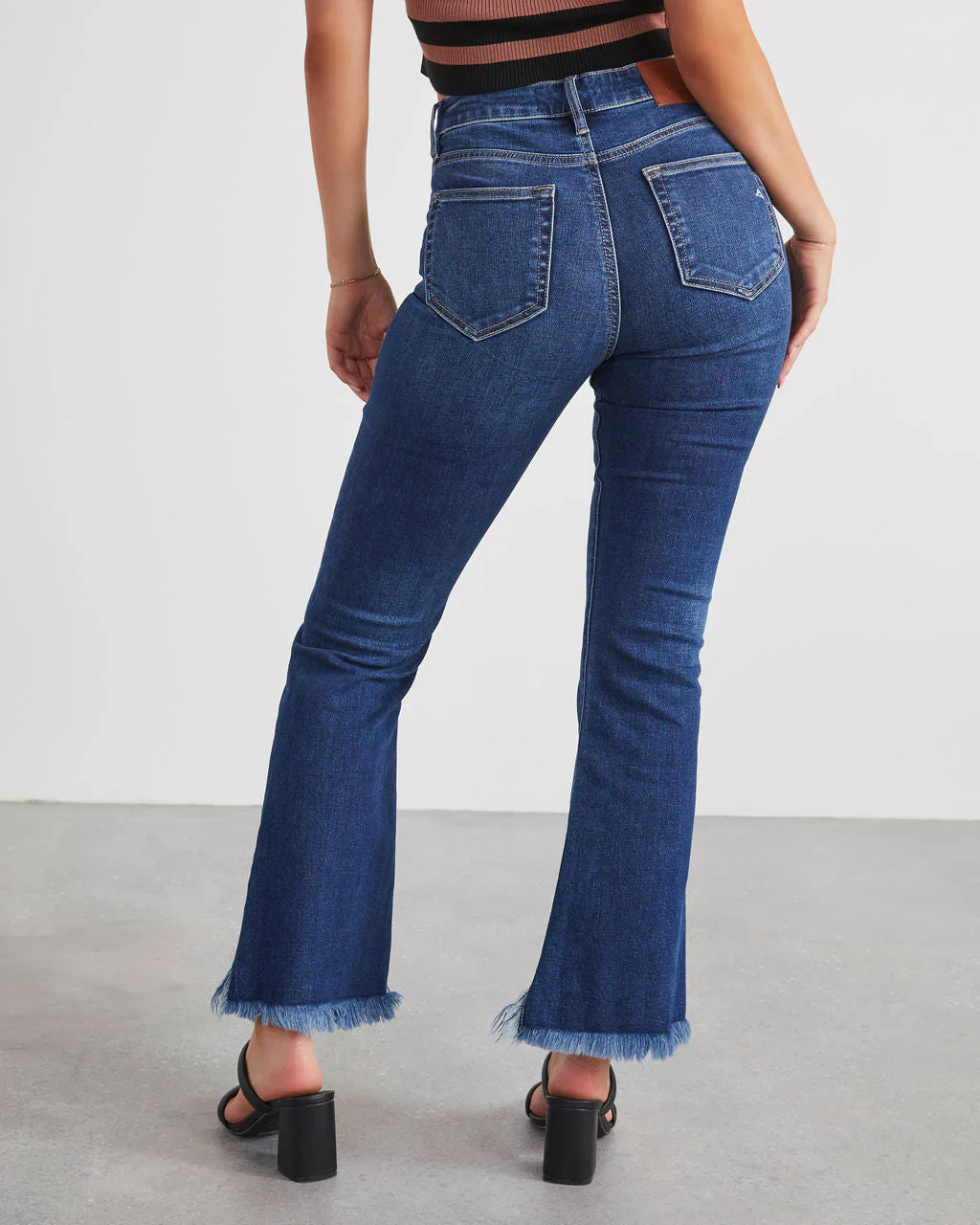 Ricci Mid Rise Kick Flare Jeans