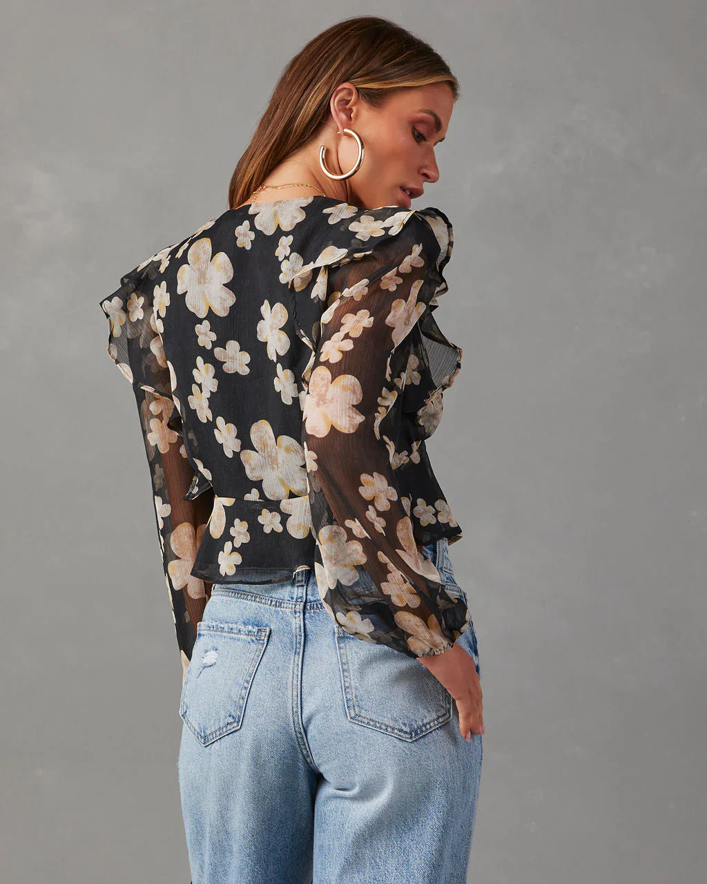 Never Been Kissed Floral Blouse