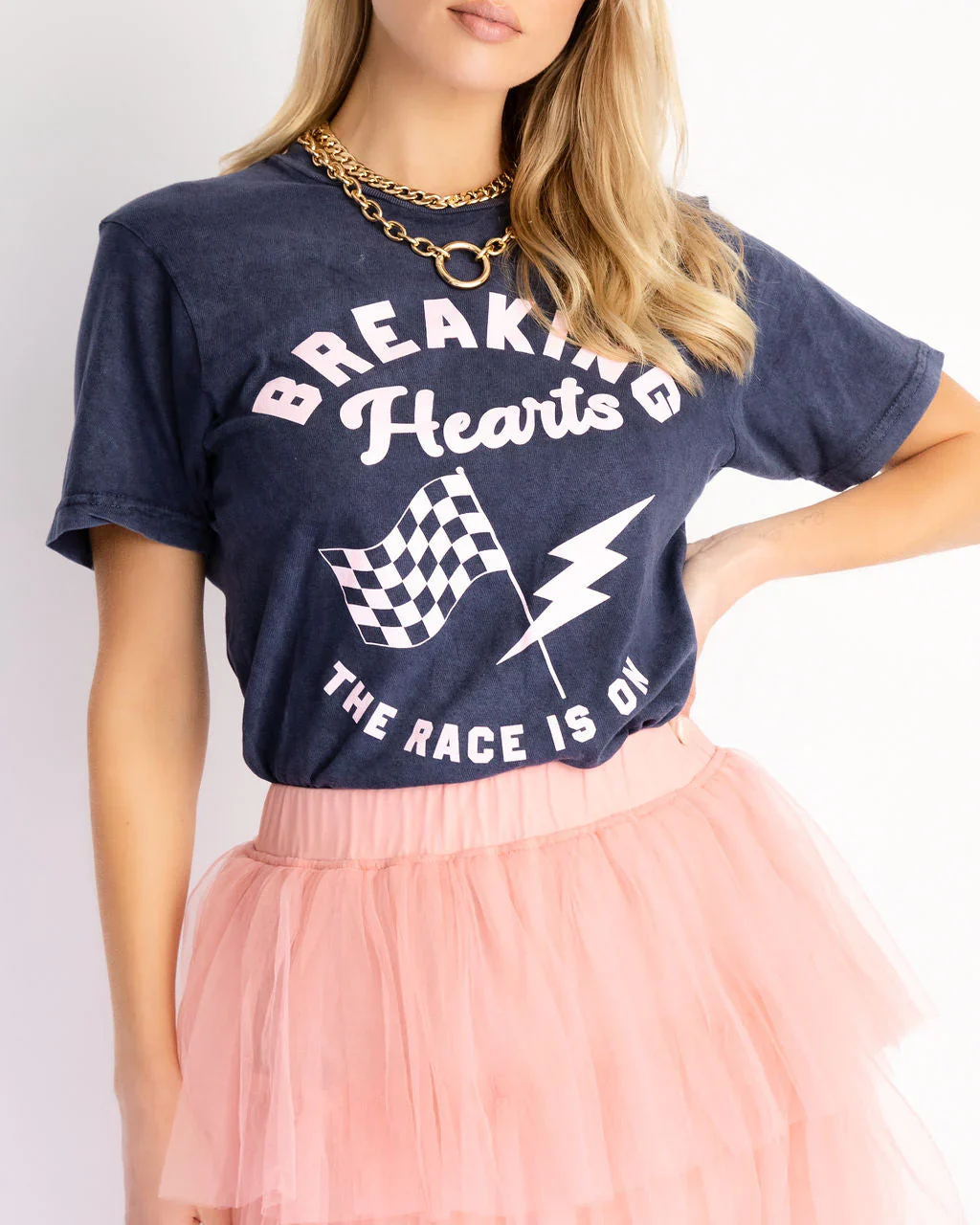 Breaking Hearts Cotton Tee