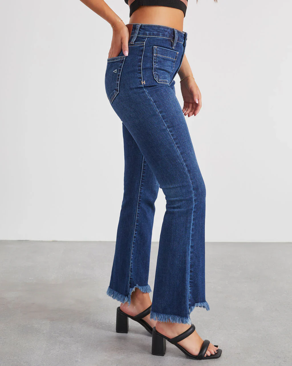 Ricci Mid Rise Kick Flare Jeans