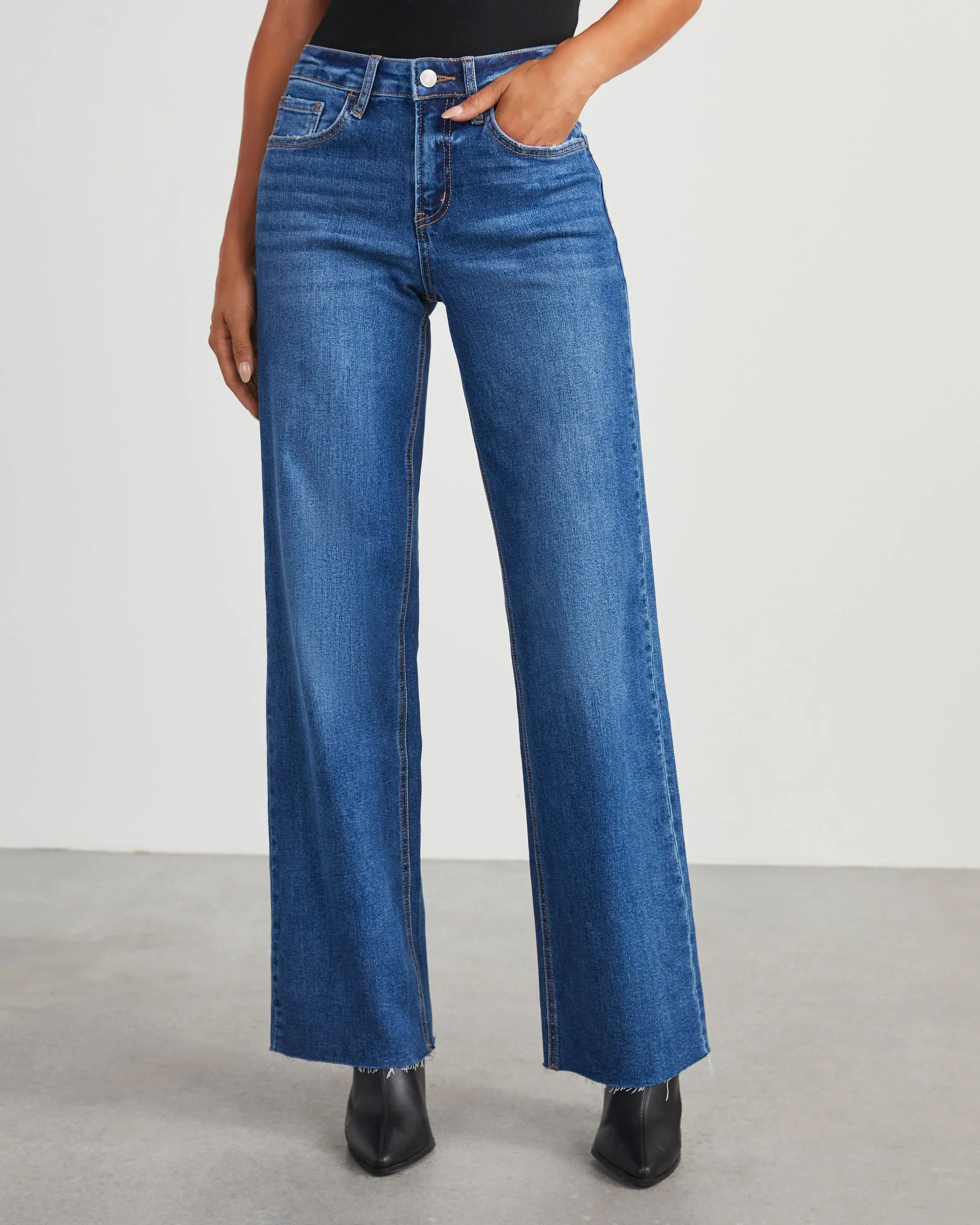 Adryan High Rise Straight Jeans