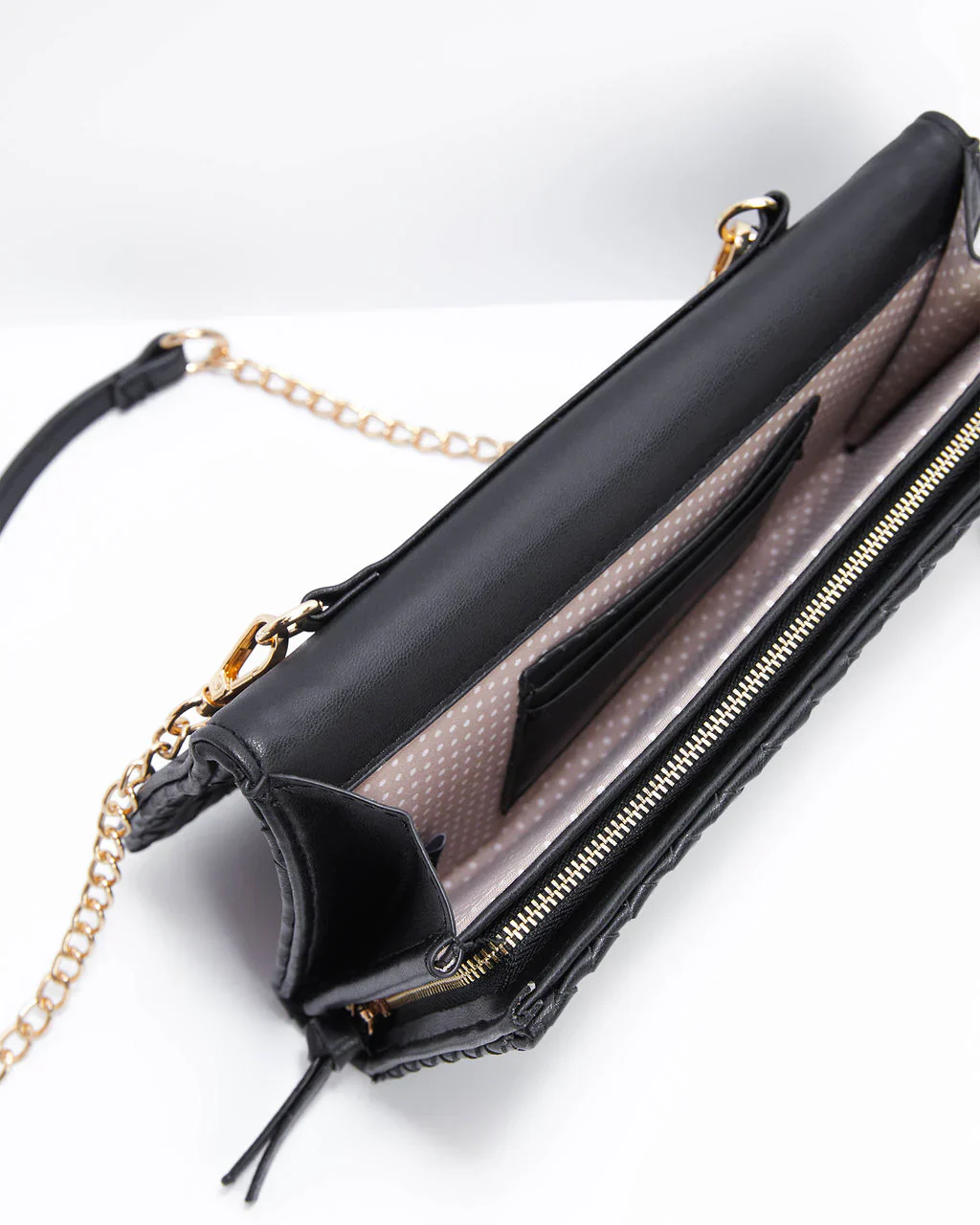 Wallis Woven Faux Leather Crossbody Bag