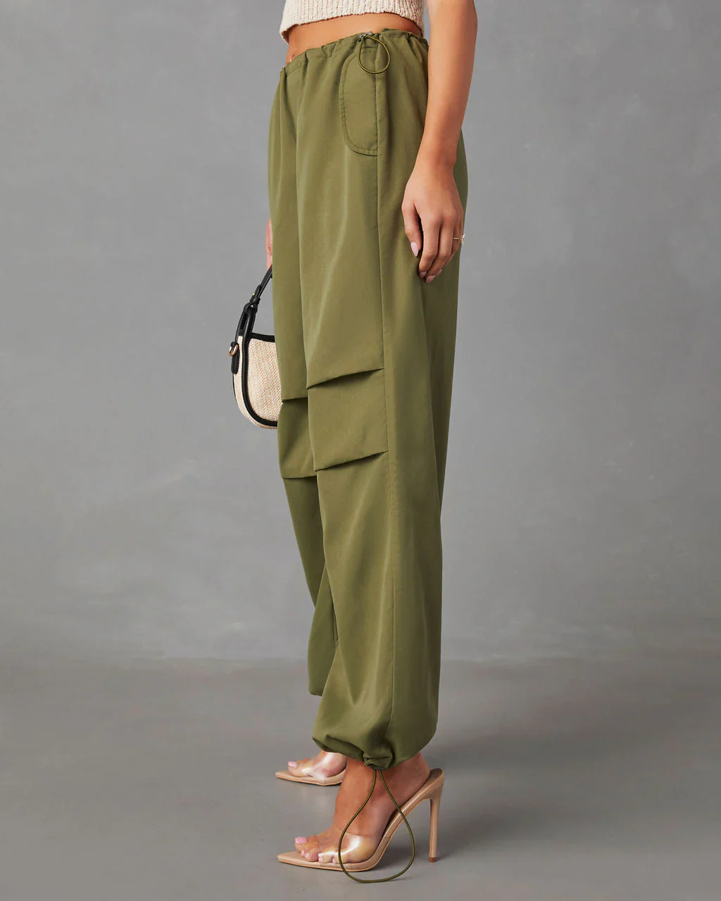 Cabotte Pocketed Parachute Pants