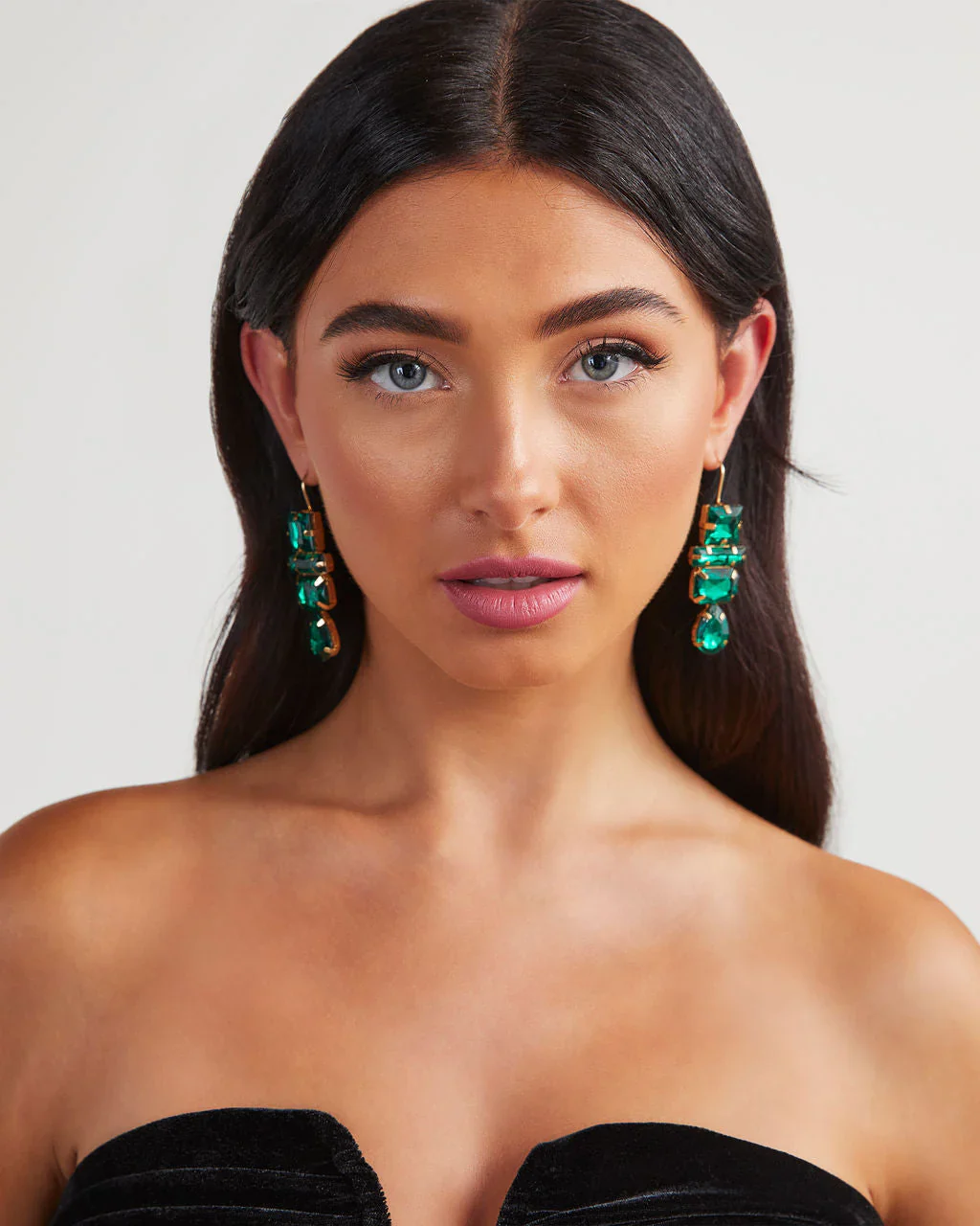 Deco Gem Drop Earrings