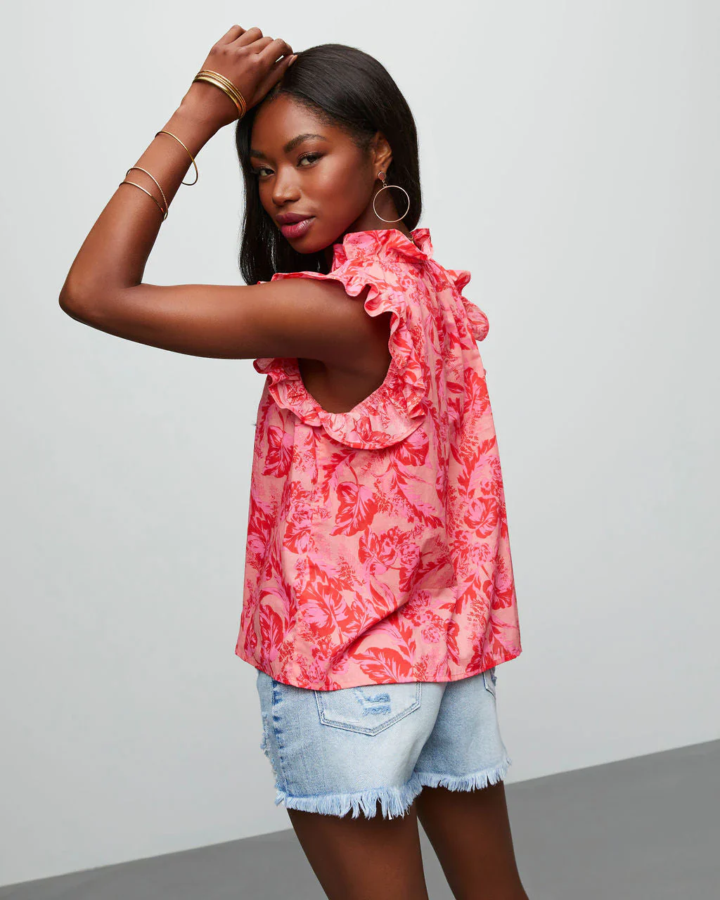 Tarot Ruffle Top