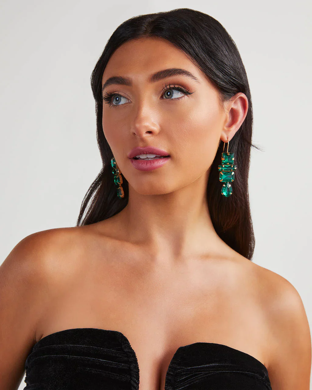 Deco Gem Drop Earrings