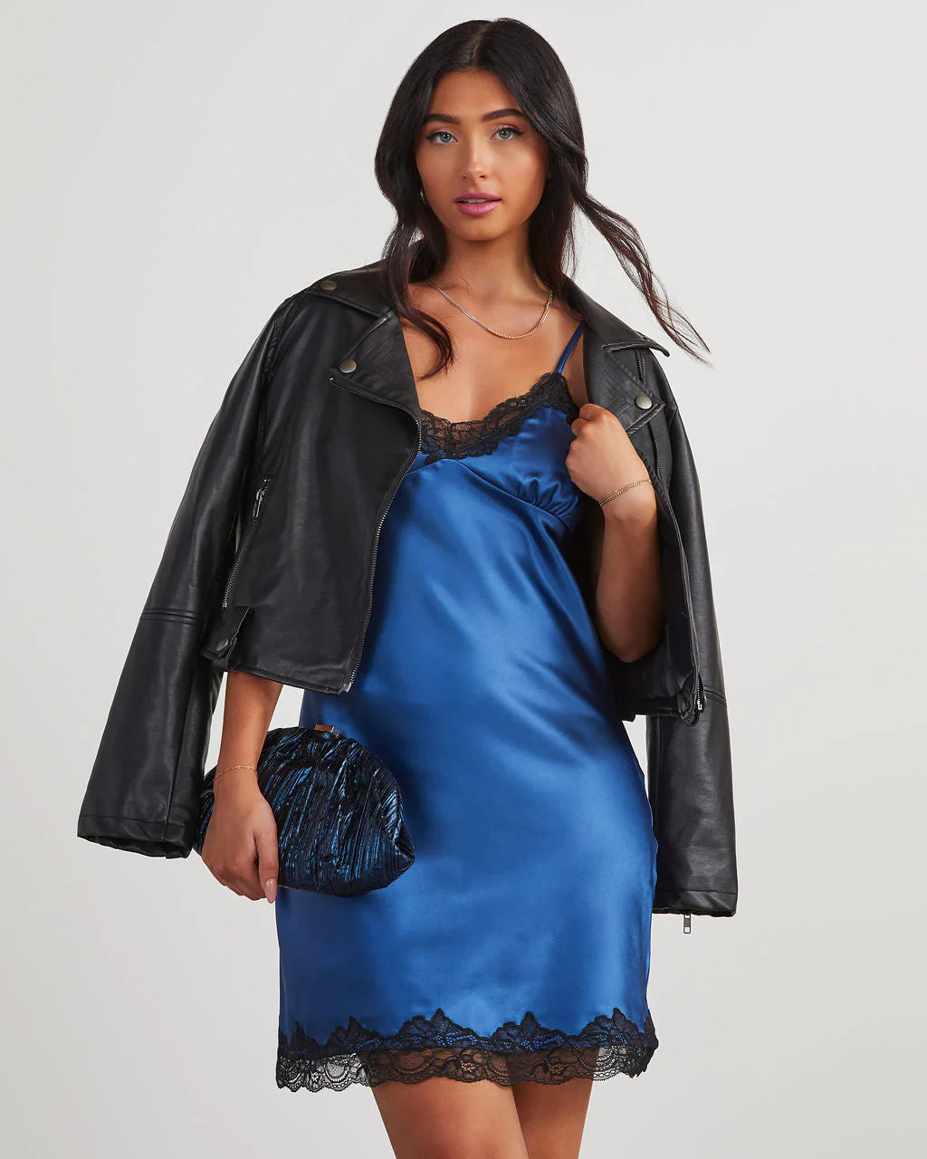 Nanette Satin Slip Mini Dress